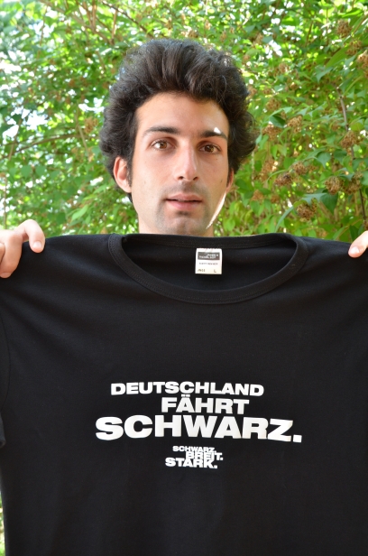 Deutschland fährt schwarz T-Shirt
